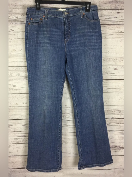 Levi's Denim - Levi's Women’s 512 Perfectly Slimming Bootcut Stretch Blue Denim Jeans Size 18M